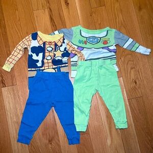 Toy Story Disney Pajamas Woody and Buzz 2T